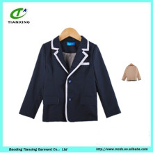 Children Dark navy Lapel collar school uniform